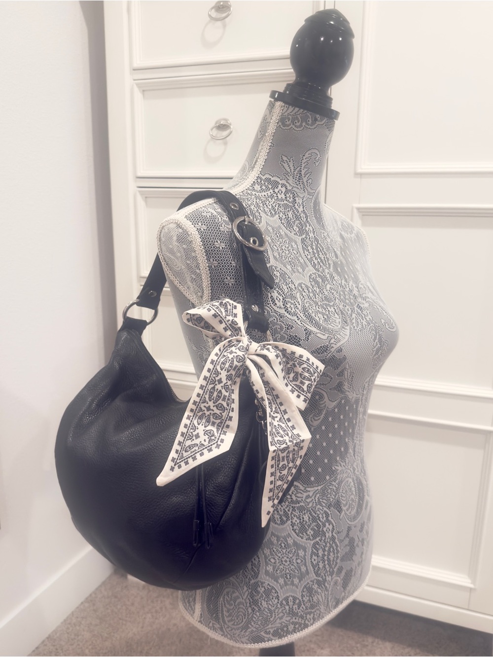 🖤 SOLD - Coach Ali Hobo Bag in Black Pebbled Leather - EUC! - Picture 7 of 16